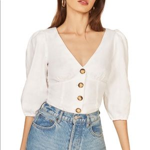 Reformation Anton Top Shirt 10 New